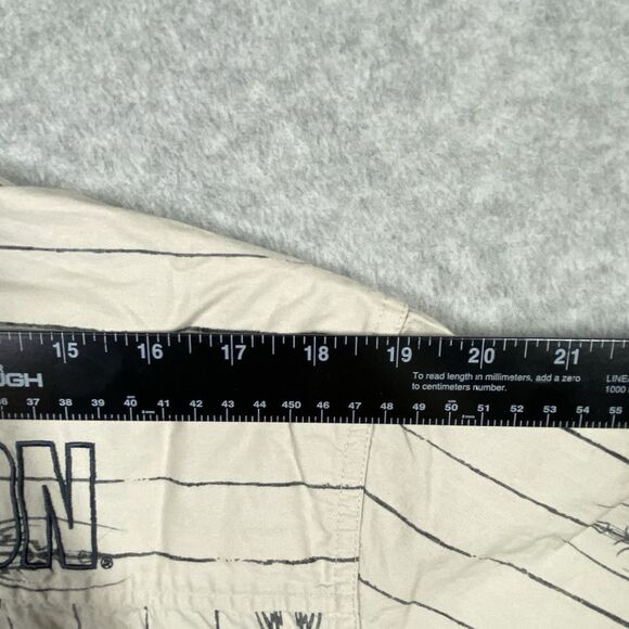 Harley Davidson 2006 Men Sz M Button Down Short Sleeved Stripe Shirt Embroidered - Picture 8 of 10